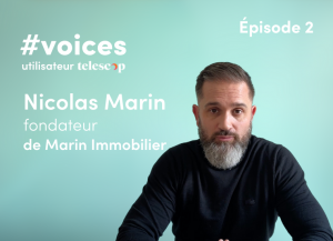 couverture de l'interview avec Nicolas Marin pour Telescop, l'outil de prospection immobilière